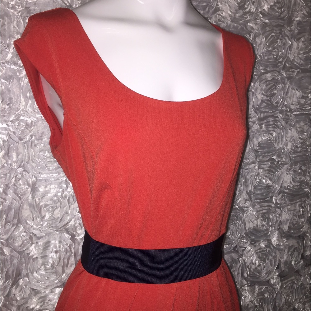 Cute orange and black Ann Taylor dress